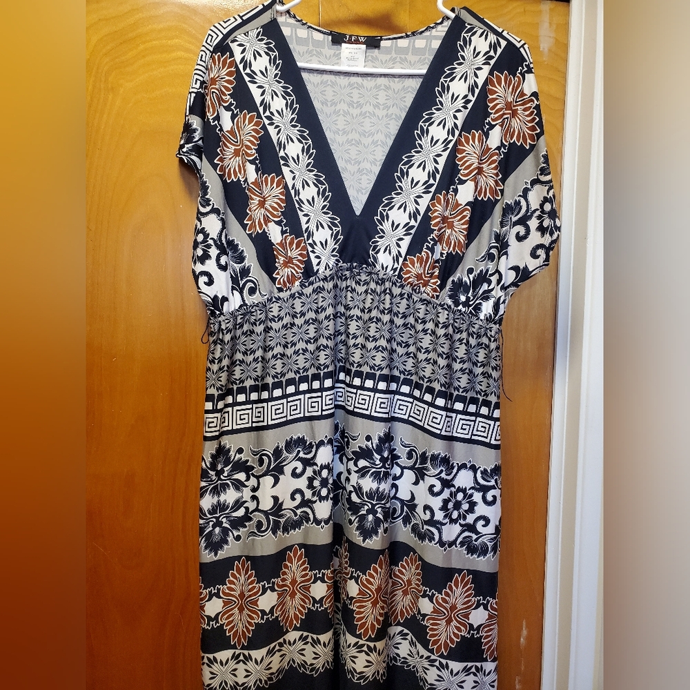 JFW Just For Wraps Dress V-Neck Size XL